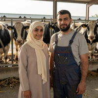 Amina and Mirsad, Bosnian-American Muslim dairy farming couple married 2025