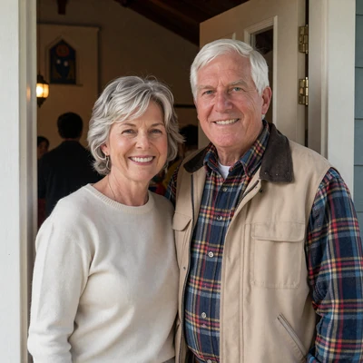 Margaret and Harold, eastern Wisconsin widowed couple who found love on a country dating site
