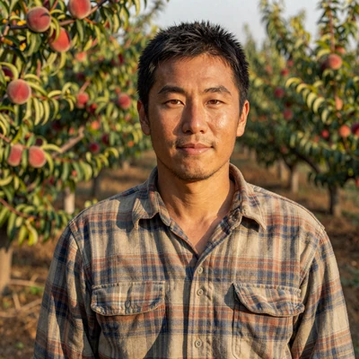 Kenji, 34, Japanese-American orchard farmer in Fresno County California