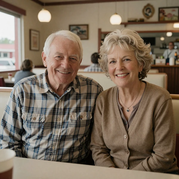 John from Iowa and Susan from Kansas, couple who met through an Iowa farmer dating site and drove 360 miles for their first date