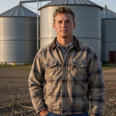 Wyatt, 34, central Illinois corn and soybean farmer from Piatt County on a farmer dating site