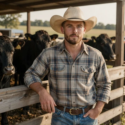 Cole, 33, Arkansas Ozarks cow-calf operator from Searcy County on a farmer dating site