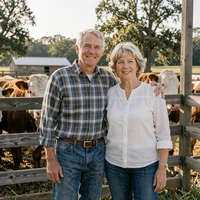Carla and Wendell, north Alabama widow and widower who met on a country dating site and courted a full year before marrying