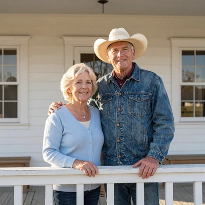Darlene and Leroy, western Nebraska widow and widower who met on a country dating site