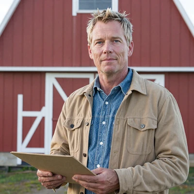 Henrik, 40, fourth-generation Scandinavian American dairy farmer from Minnesota