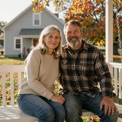 Rosalind and Wendell, southern Minnesota widow and widower who met on a country dating site