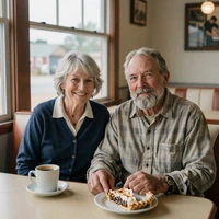 Judith and Paul, southern Indiana widow and widower who met on a country dating site