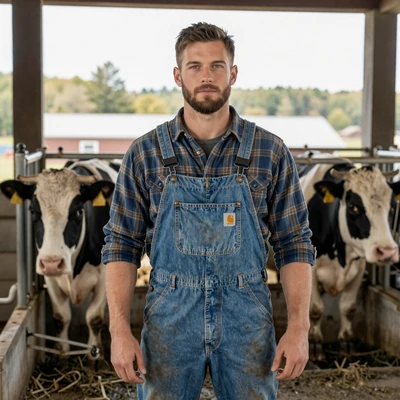 Silas, 34, Maine organic dairy herdsman from Unity on a farmer dating site