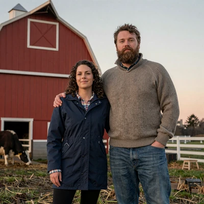 Nora and Ben, Maine dairy and carpentry couple married after meeting on KristinatLove