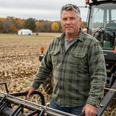Arthur, 58, Aroostook County potato farmer and widower from Fort Kent Maine on a rural dating site