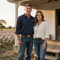 James and Anna, Texas cotton farmer and Oklahoma rancher couple married 2025