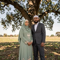 Khadija and Hassan, Somali-American Muslim couple married under a Minnesota oak tree 2026