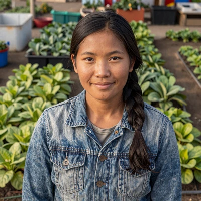 Mai, 29, Hmong American market gardener in Stearns County Minnesota
