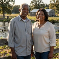 Chanel and Galen, Christian farm couple married after meeting on a faith-based farmer dating service