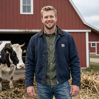 Mason, 32, Clark County Wisconsin dairy farmer on a farmer dating site