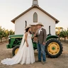 Vivi and Cole, California farm couple married at a Paso Robles vineyard chapel after meeting on KristinatLove