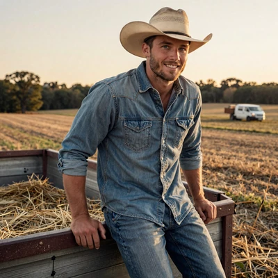 Wyatt, 33, Shelbyville Tennessee cattle hand and hay farmer on a country dating site