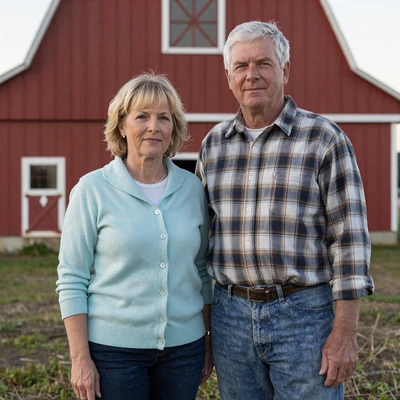 Marlene and Harold, northeast Ohio widow and widower who met on a country dating site