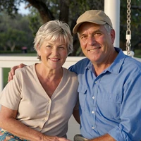 Corinne and Raymond, central Florida widow and widower who met on a country dating site