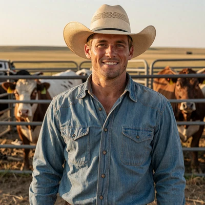 Garrett, 34, Nebraska Sandhills cow-calf rancher from Cherry County on a farmer dating site