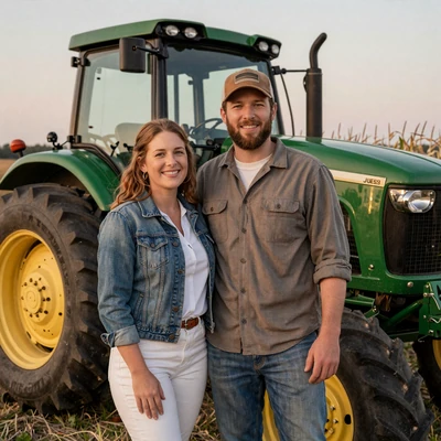Eli and Megan, young Iowa farm couple engaged after meeting on KristinatLove